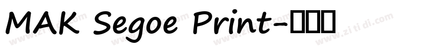 MAK Segoe Print字体转换